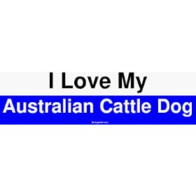 I Love My Australian Cattle Dog Large Bumper Sticker