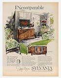 1965 Sylvania Early American Maple Color TV Print Ad