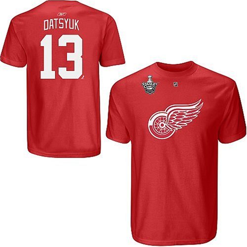 Pavel Datsyuk Detroit Red Wings Stanley Cup Jersey Name and Number Adult T-shirt