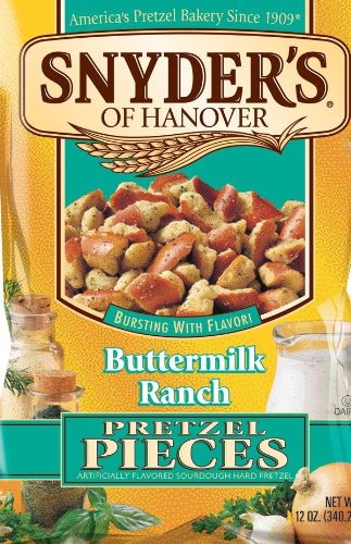 Snyderâs  12oz of ranch Ranch buttermilk to  New pretzels  how Hanover, Buttermilk Pretzel Bag Pieces, make