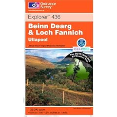 Beinn Dearg & Loch Fannich ~ Explorer 436 (The Outstanding All Weather Map)