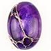 25x18mm Oval Cabochon CAB Flatback Semi-precious Gemstone Ring Face (Purple Sea Sediment Jasper)
