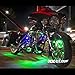 XKGLOW XK034002-G Green - 10xPod + 4x8 Strips Single Color LED Accent Light Motorcycle Kit