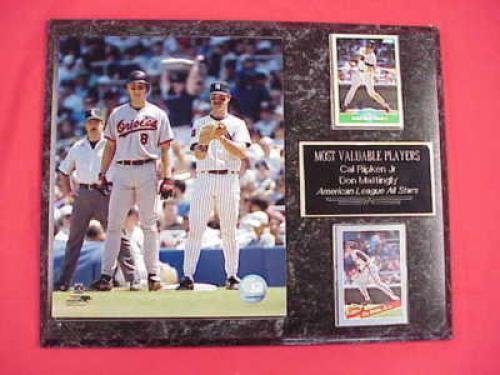 Don Mattingly Cal Ripken Jr 2 Card Collector Plaque