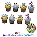 Blues Clues Cupcakes (Item #1919) - 8 Re-usable Rings