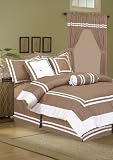 Review KingLinen  / 7Pcs King Hotel Collection Block Bed in a Bag Taupe