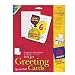 Avery Quarter-Fold Greeting Cards for Inkjet Printers, 4.25 x 5.5 inches, White, Pack of 20 (3266)