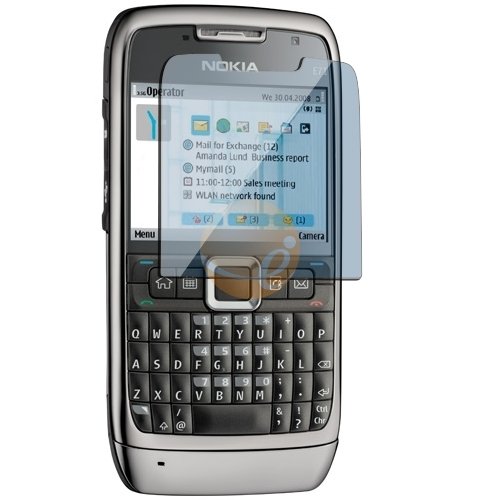 Reusable Screen Protector for Nokia E71 (keep LCD screen clean) with cleaning cloth