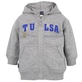 Tulsa Golden Hurricane Ash Youth Established Zip-up Hoody Sweatshirt (6 Months)
