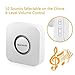 Wireless Doorbell Kits，Barsone Wireless Door Bell Chimes with 1 Push Button and 2 Remote Receivers Operating at Over 1000-Feet Range(4 Levels Volume,52 Chimes)No Batteries Required for Receiver