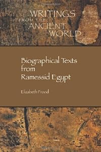 Image of Biographical Texts from Ramessid Egypt (Writings from the Greco-Roman World)