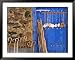 El Camino Pilgrimage to Santiago De Compostela, Scallop Shells and Walking Sticks, Galicia, Spain Collections Framed Art Poster Print by Ken Gillham, 49x39
