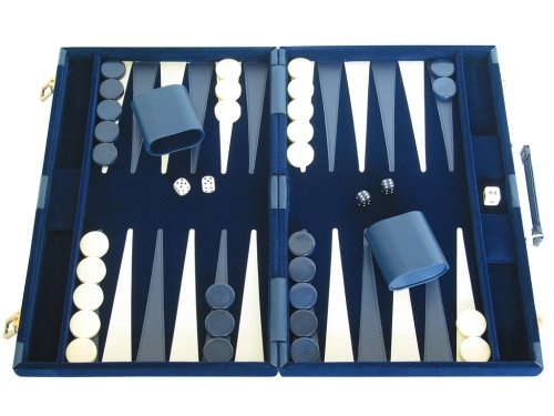 Deluxe Backgammon Set - Blue - 15x10 Price