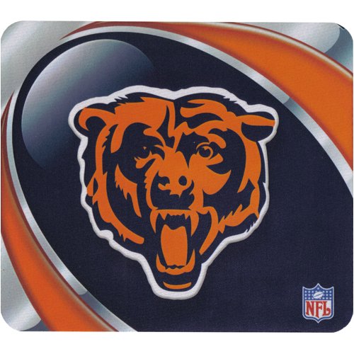 NFL Football Team Logo Vortex Sublimated Mouse Pad - Chicago Bears