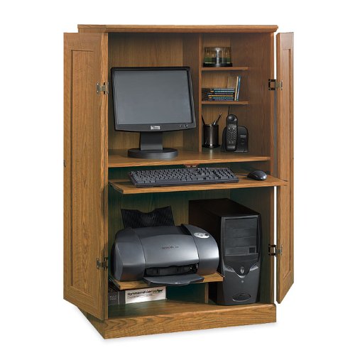 Carolina Oak Computer Armoire Carolina Oak