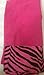 3 Piece Bath Towel Set- Black Pink Zebra Print Wash Had and Bath Towel