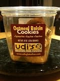 NEW Udi's Gluten Free Oatmeal Raisin Cookies 8 oz. - case of 6