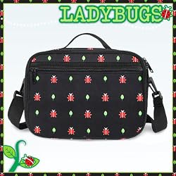Cute Ladybugs Lunch Box Insulated Cooler Bag - NO Lead Lead-Free Lunchbox