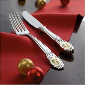 LENOX FLATWARE HOLIDAY PLATINUM FOUR 5 PC FLATWARE PLACE SETTINGS by Lenox China