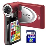SVP HDDV-2300-Red 11MP Max 2.4-inch LCD Digital Video Camcorder with Speaker + FREE SVP 16GB SDHC Memory Card