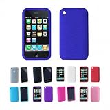 Apple iPhone 3G 3Gs 8GB 16GB 32GB Textured Silicone Skin Case Cover, Deep Blue, One Size