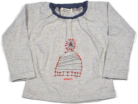 Imps and Elfs Baby Long Sleeve Top in Whisper Grey-6mo