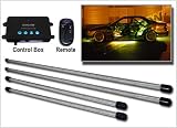 4pc Wireless Yellow LED Underbody Underglow Kit