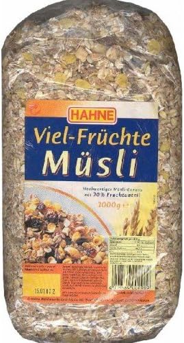 Hahne Musli Fruit Size 1000 G.
