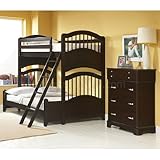 Attitudes Bunk Bed Bedroom Set (Merlot) (Twin) by Broyhill