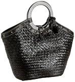 Magid Classic Matte Straw Bracelet Tote,Black,one size Reviews