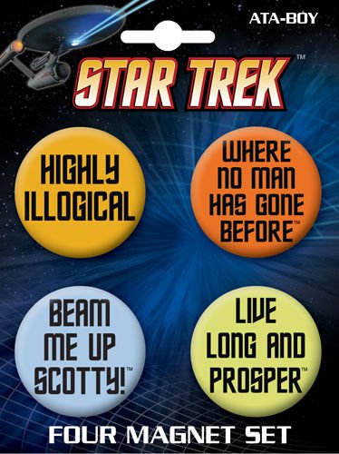 Star Trek Quotes Round Magnet Set 40087RM4