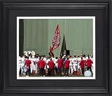 Boston Red Sox Fenway Park World Series Champs Flag Ceremony Framed Unsigned 8x10 Photograph