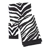 Black White Zebra Bath Towel by Creative Bath