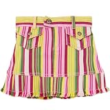 striped spring skort