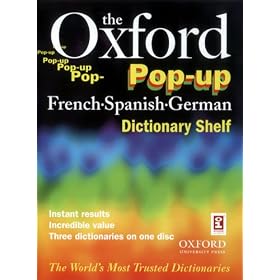 The Oxford Pop-up French Spanish German Dictionary Shelf