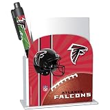 Atlanta Falcons Stationery Desk Caddy with Matching Ballpoint Grip Pen - NFL (12019-QUB)