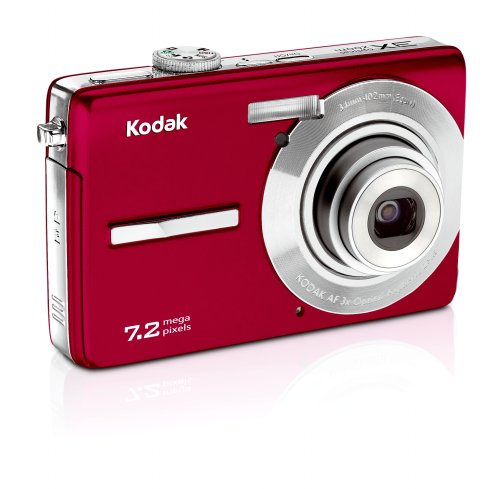 Kodak EasyShare M763 7.2MP Digital Camera with 3x Optical Zoom (Red)