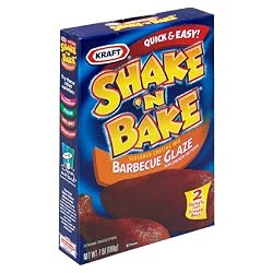 Shake 'N Bake Seasoned Coating Mix, BBQ Glaze, 7-Ounce Boxes (Pack of 8)