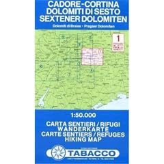 Sextner Dolomiten: Wanderkarte Tabacco. 1:50000