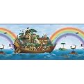Noahs Ark Wall Border - Blue (5 yards)