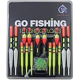 15pcs Perman Assorted Sizes Float Tubes for most type of angling Lot Fishing Lure Floats Bobbers Slip Drift Tube