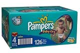 Pampers Baby Dry Diapers, Size 4, 22-37 lbs VALUE PK. - 126 Diapers