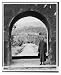 Historic Print (L): [Kai-Shek Chaing, 1886- , full, standing, in portal, wearing robe...