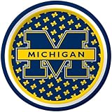 Creative Converting Michigan Wolverines Dessert Paper Plates (8 Count)