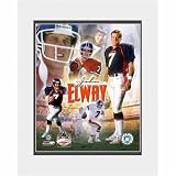 Photo File Denver Broncos John Elway 8x10 Matted Photo