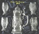 Eagle Pewter Lidded Stein & Cups 5 pc 51CBStXK08L. SL160 Eagle Pewter Lidded Stein & Cups 5 pc