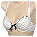 Mamia Gold Sexy Plain Demi Cup Multifunctional Bra With Dot Printing & Ribbon Trim