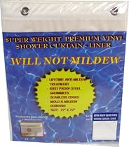 Super Weight Premium Hotel / Hospital Beige Shower Curtain Liner