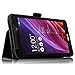 Infiland Folio Leather Case Fit Stand Cover For ASUS MeMO Pad 7 ME170CX 7-Inch Tablet / ASUS MeMO Pad 7 ME70CX 7-Inch / ASUS MeMO Pad 7 ME170C 7-Inch / ASUS Fonepad 7 FE170CG Tablet, Black