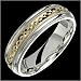 Ilario - Stunning Two Tone Comfort Fit Wedding Band for Him & Her! Custom Made! Choose Your Size.